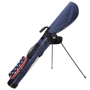 Craftsman Golf Lightweight Carry Sunday Bag with Stand Multicolor Perfect for Driving Range,Par 3 Course (US Stars)