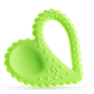 Special Supplies Teether Heart Spoon Oral Motor Therapy Tools, Textured Stimulation and Sensory Input Treatment for Babies and Toddlers, BPA Free Silicone, Dual Use Spoon Plus Teether