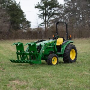 Titan Attachments 60in Root Grapple Bucket Attachment Fits John Deere Loaders, Hook and Pin Connection