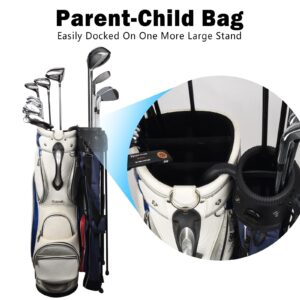 Craftsman Golf Lightweight Carry Sunday Bag with Stand Multicolor Perfect for Driving Range,Par 3 Course (US Stars)