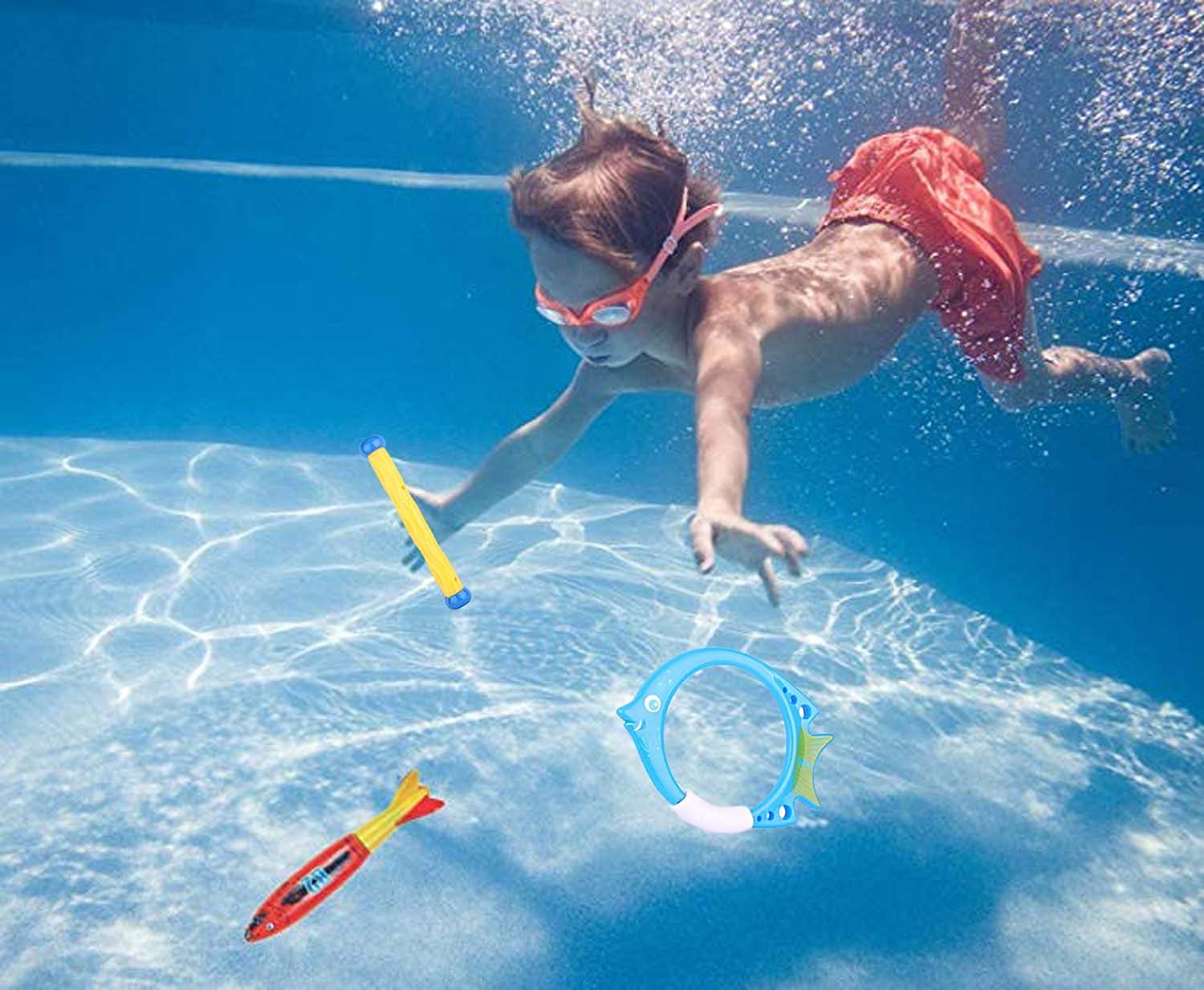 ZHFUYS Pool Toy Underwater Swimming Diving Toy Throwing Diving