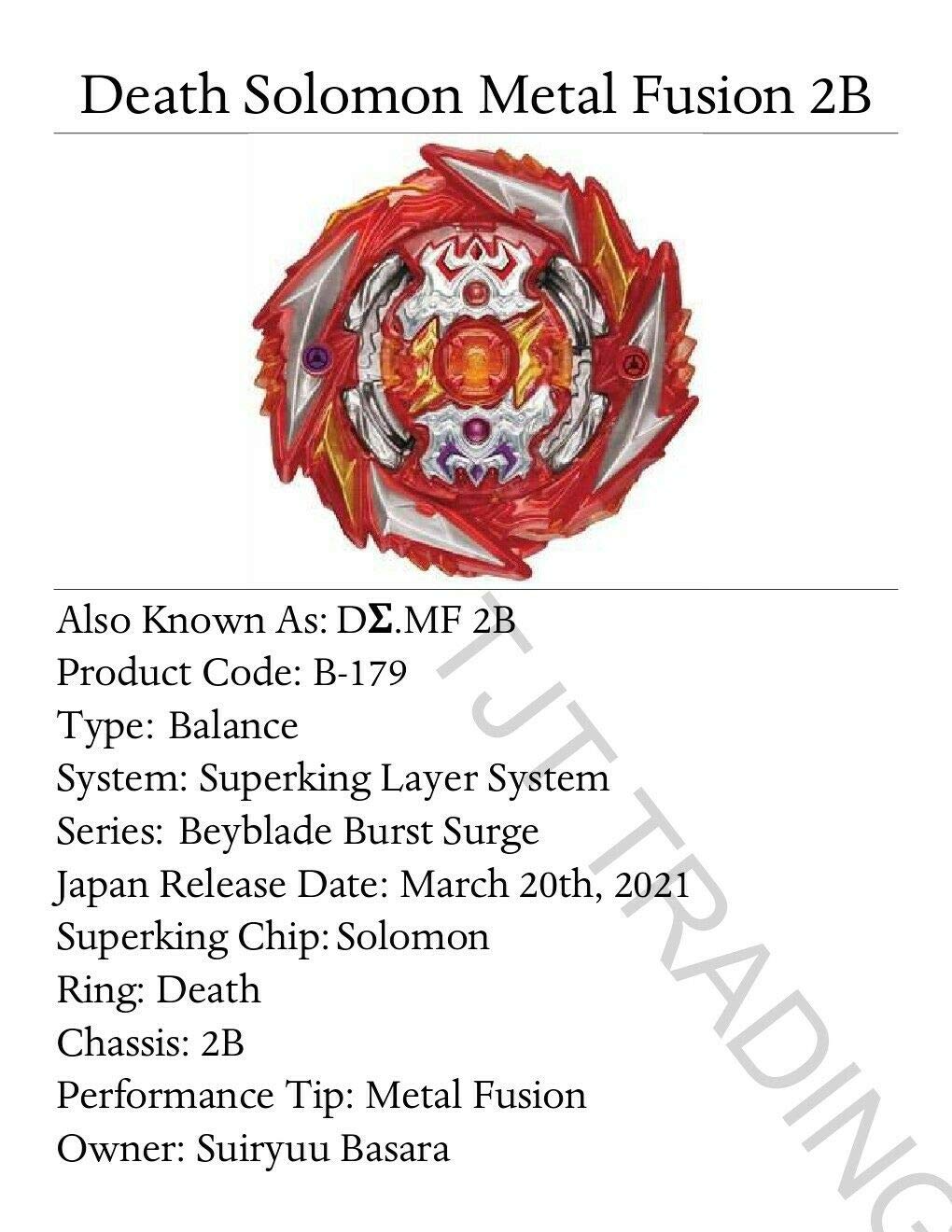 Takara tomy Super King B-179 Booster Death Solomon .MF 2B ＋ B-177 Booster Jet Wyvern. Ar.Js 1D ＋ B-175 Booster Luciferend .kou.Dr (Japan Version)(Japan Import)