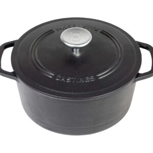 Marquette Castings 4 qt. Enameled Cast Iron Dutch Oven (Matte Black)