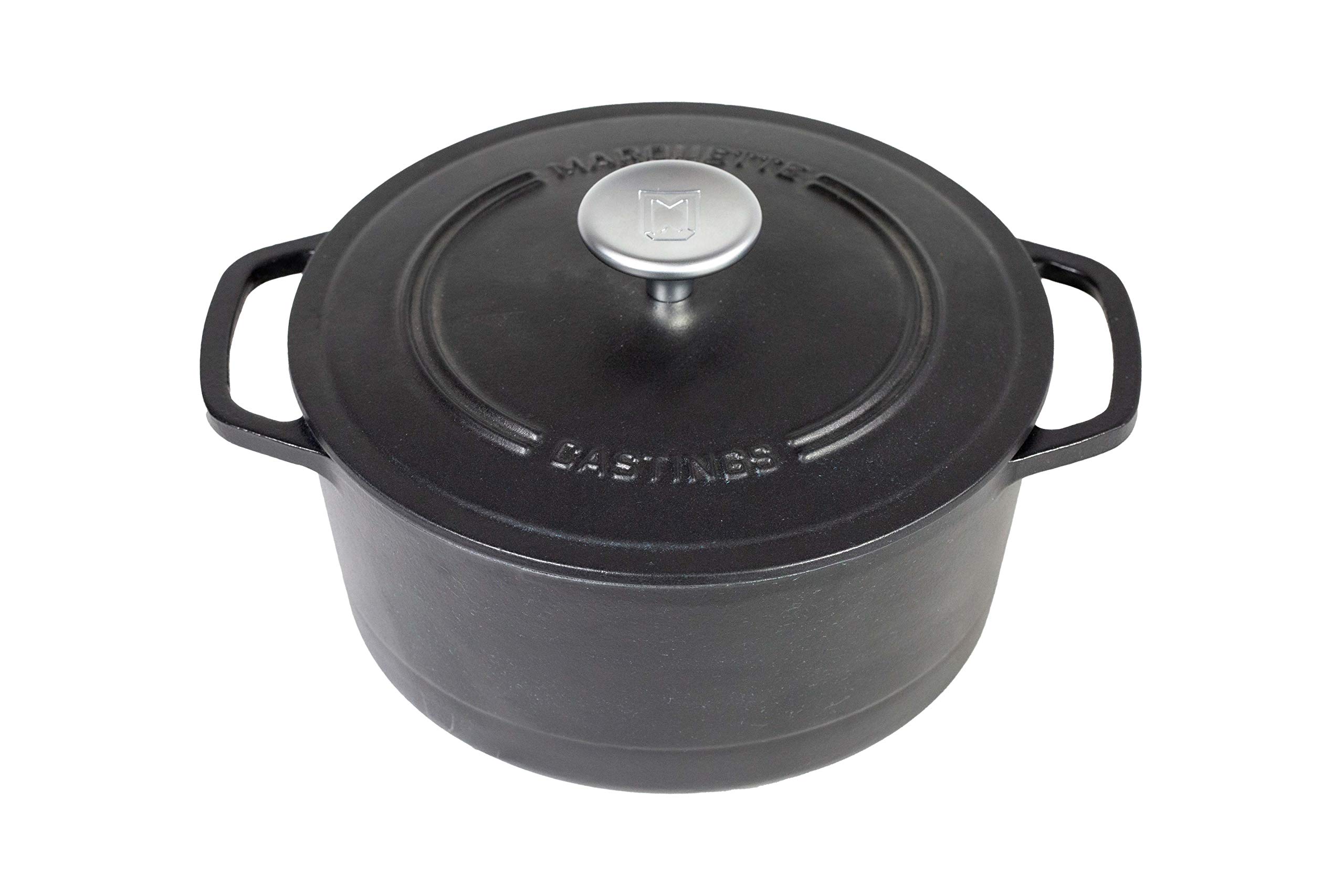 Marquette Castings 4 qt. Enameled Cast Iron Dutch Oven (Matte Black)