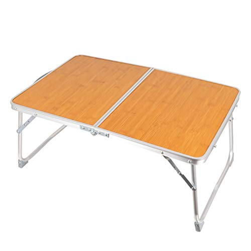 Hauunwey Folding Camping Tables Lightweight Sturdy Aluminum Outdoor Folding Table with Carrying Bag for Camp, Picnic, Beach(Small)