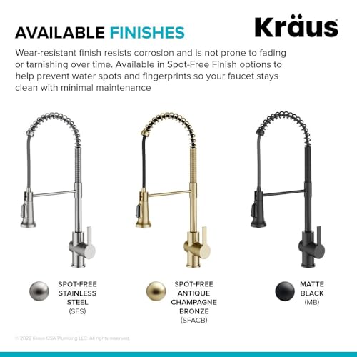 KRAUS Britt Touchless Sensor Commercial Pull-Down Single Handle Kitchen Faucet in Matte Black, KSF-1691MB