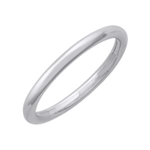 950 platinum 2 mm plain wedding band (ring size 11)