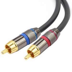 YABEDA RCA to XLR Cable,Heavy Duty Dual RCA Male to Dual XLR Male HiFi Stereo Audio Connection Microphone Interconnect Cable - 3Feet