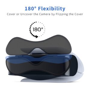 NexiGo Privacy Cover for PS5 Camera, Lens Cover for PlayStation 5 HD Camera, Protecting Privacy and Preventing Dirt, Durable and Sleek Design, Black (Camera NOT Included)