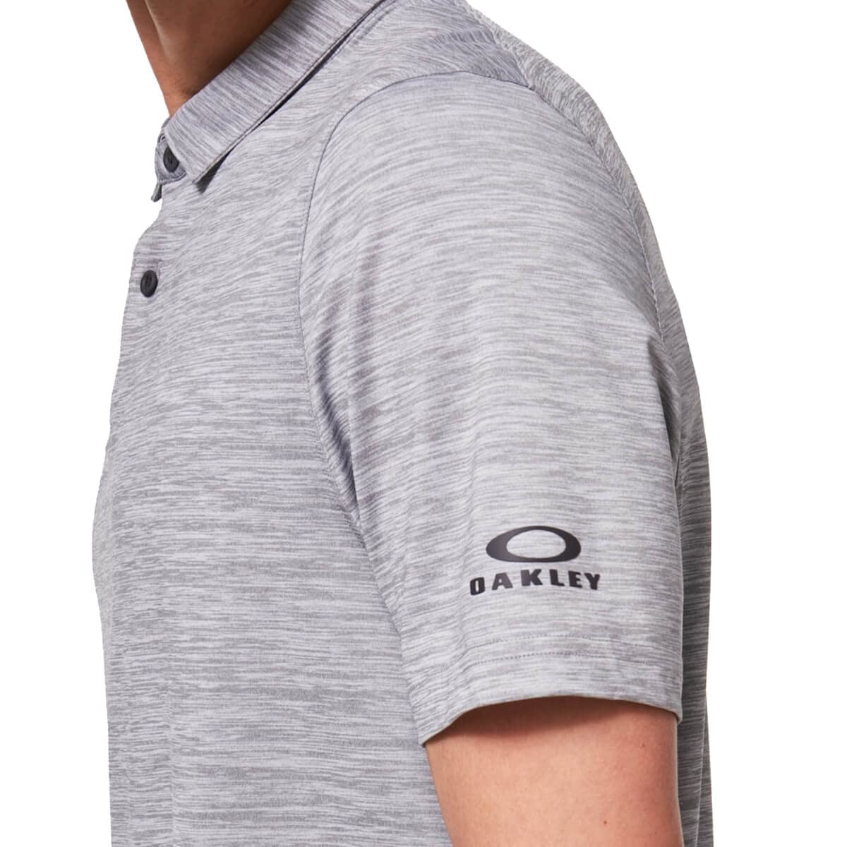 Oakley Men's Contender HTR Polo, Light Grey HTHR, XL