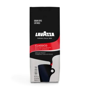 Lavazza Intenso and Classico Ground Coffee Blend, 12-Ounce Bags (2 pack)