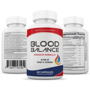 Blood Balance Advanced Formula 620MG Formula Supplement Pills 60 Capsules