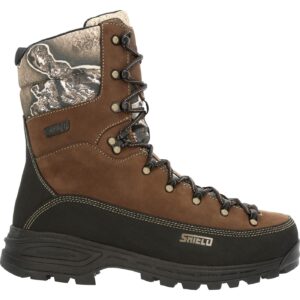 ROCKY MTN Stalker Pro Waterproof 800G Insulated Mountain Boot Size 10.5(W) Brown Black