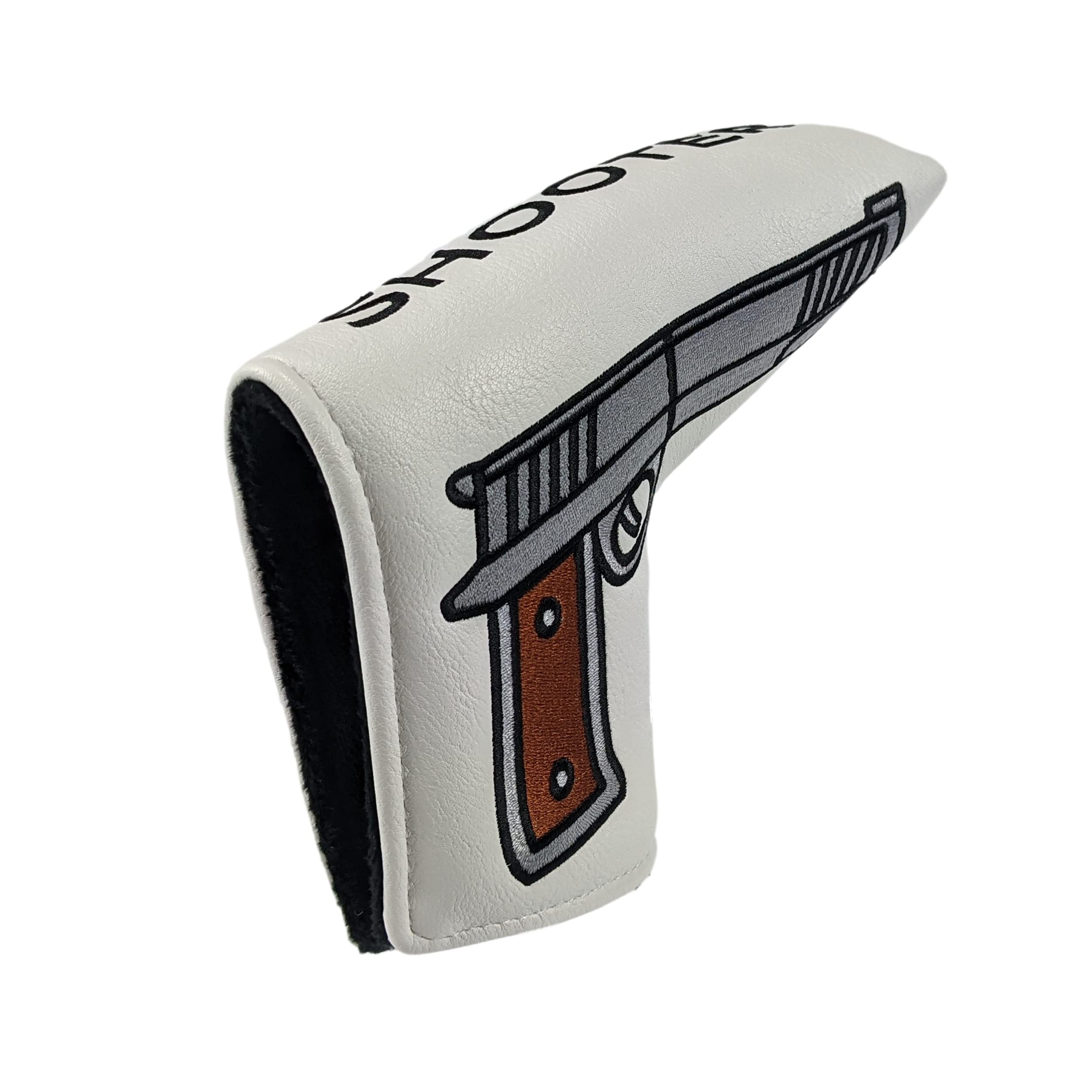 Foretra - Limited Edition Shooter Pistol - Golf Putter Headcover Quality PU Leather Magnetic Closure for Blade Style Putters