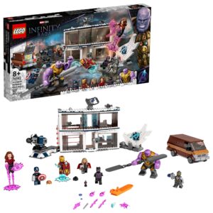 lego marvel avengers: endgame final battle 76192 collectible building kit; battle scene at the avengers’ compound; new 2021 (527 pieces)