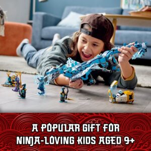 LEGO NINJAGO Water Dragon Toy, 71754 Building Set with 5 Minifigures and Weapons, Ninja Gifts for 9 Plus Years Old Kids, Boys & Girls