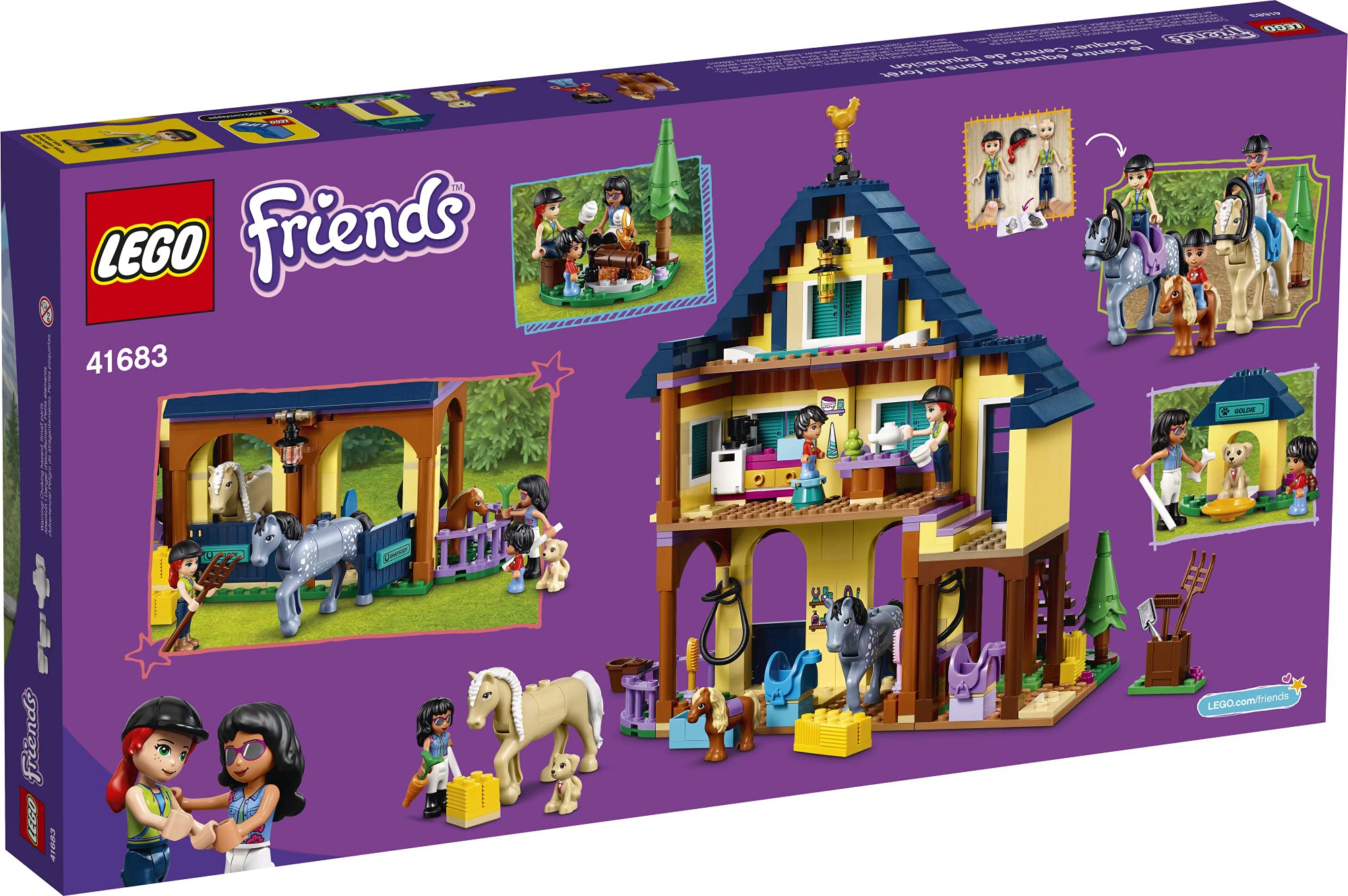 LEGO Friends Forest Horseback Riding Center 41683 Building Kit; Makes an Entertaining Gift; New 2021 (511 Pieces)