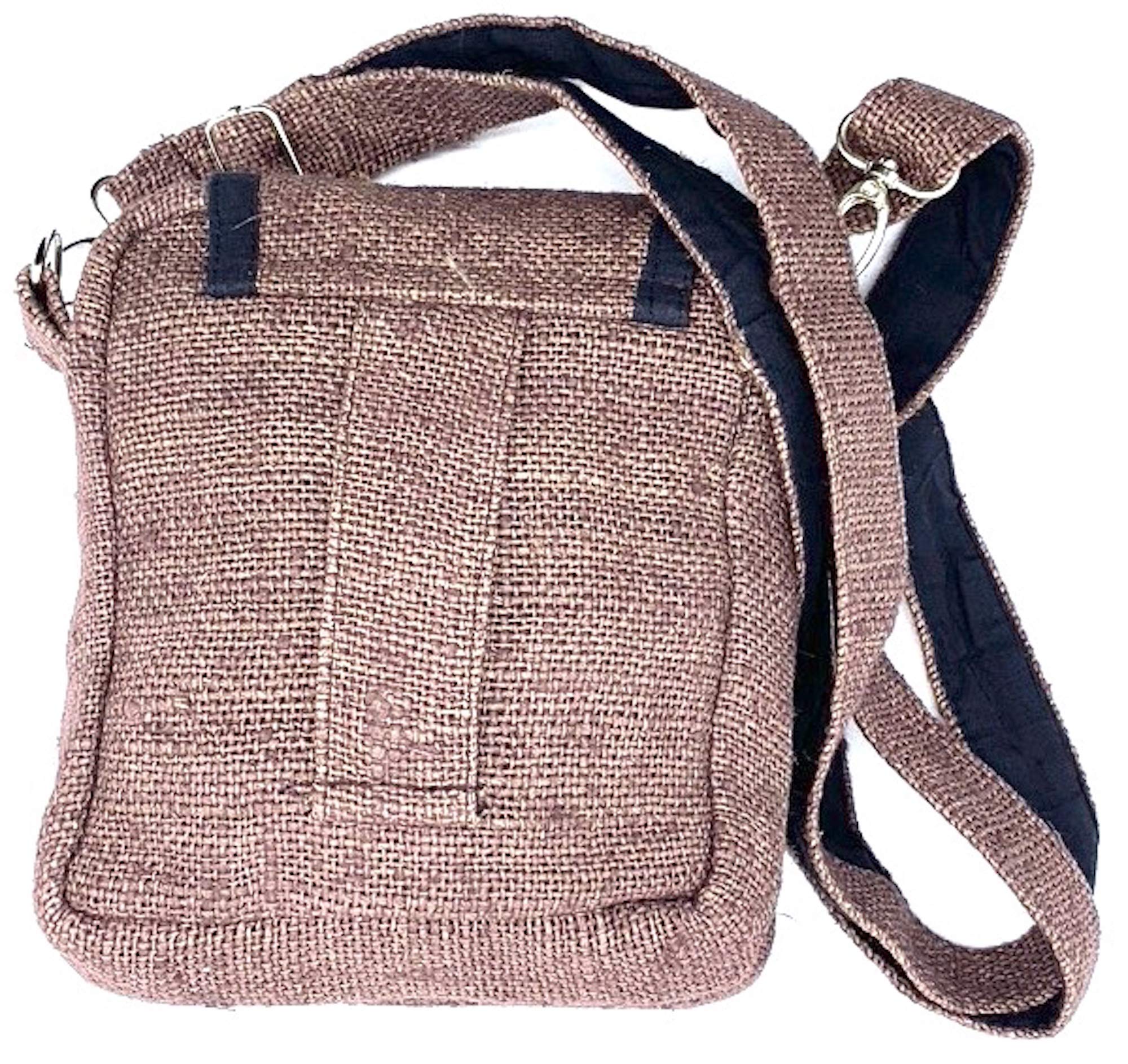 Unique design four pocket Hemp Hobo Passport crossbody bag Hippie Bag Festival Bag Travel Bag 100% Himalaya Hemp FAIR TRADE | Handmade with Love