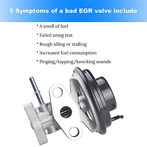 JDMON Compatible with EGR Exhaust Gas Recirculation Valve Toyota Camry 1997-2001, Solara 99-01, RAV4 1998 1999 2000,4-Cylinder Engine & Automatic Transmission Models Replaces 25620-74330