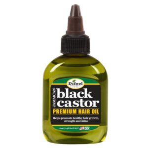 difeel superior growth jamaican black castor premium hair oil 2.5 oz.