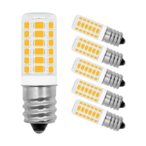 e12 led light bulb dryer drum lamp 120v dimmable 2.5w edison candelabra base mini lamp warm white 3000k equivalent 10w 15w 20w 25w halogen lamp 2835 smd salt ceiling fan bulb chandelier pack of 5