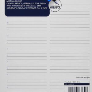 FILOFAX A5 Day PER Page 5 Language APPOI,White