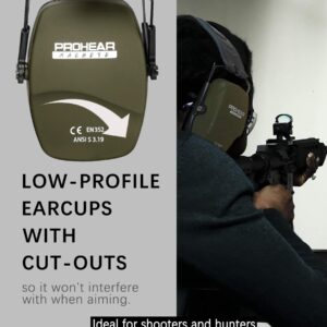 PROHEAR 016 2-Pair Shooting Ear Protection Safety Earmuffs