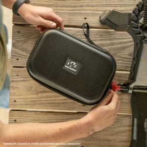 WALKER'S Weather-Resistant Durable Shockproof Dustproof EVA Scratch-Free Lining Protective Carrying Storage Case for Hunting Shooting Earmuff, Glasses & Accessories