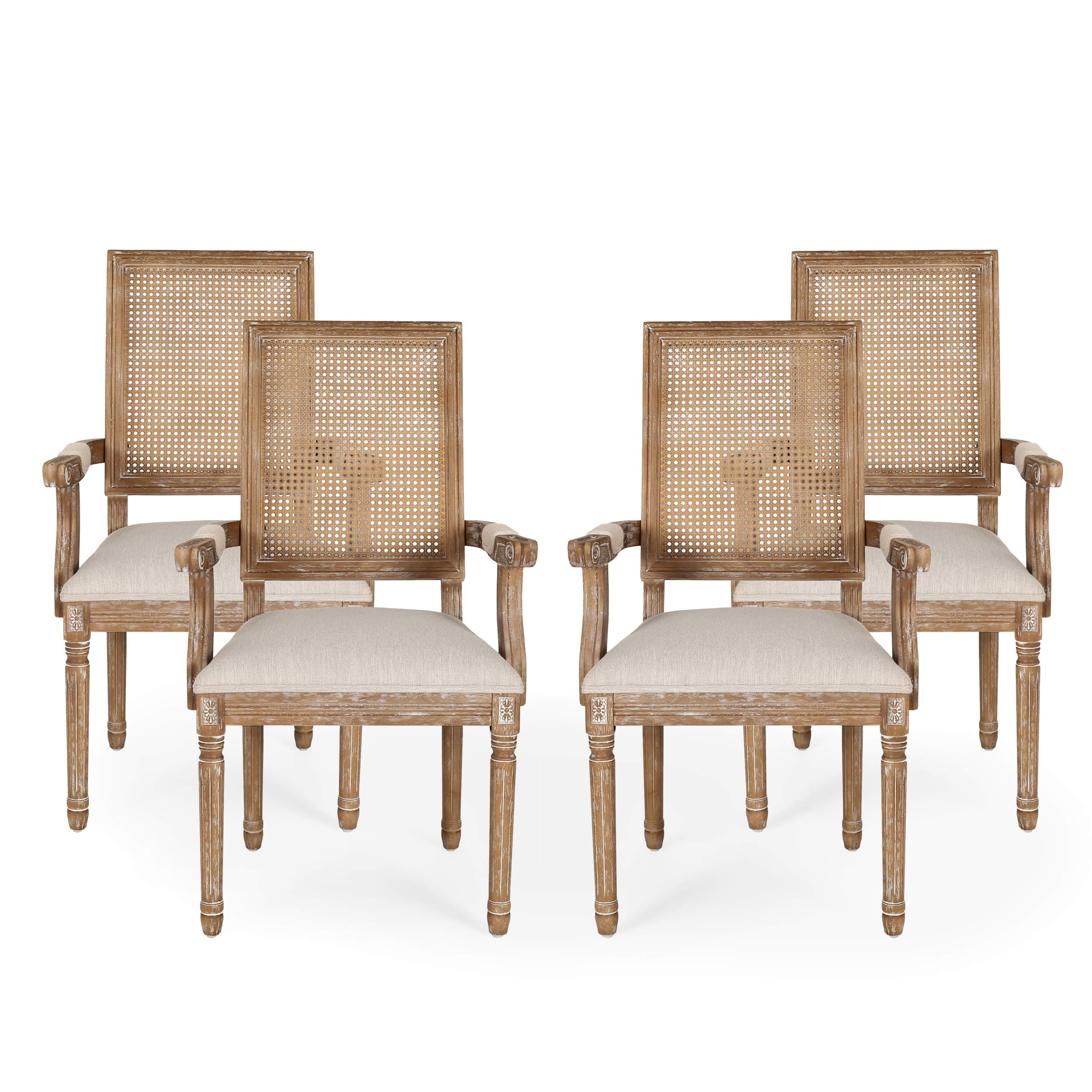 Christopher Knight Home Maria DINING CHAIR SETS, Wood,Beige + Natural