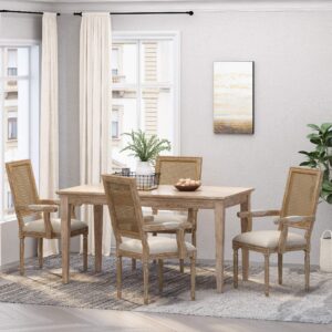 Christopher Knight Home Maria DINING CHAIR SETS, Wood,Beige + Natural