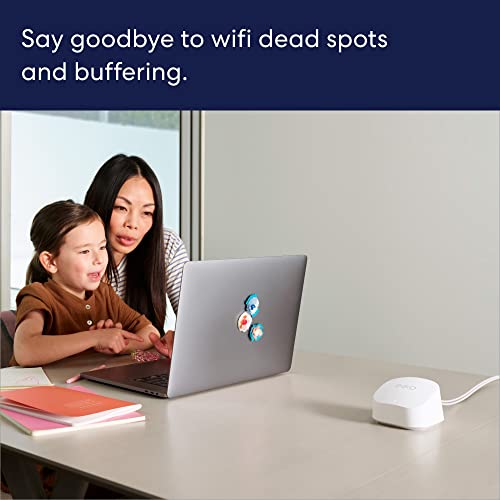 Amazon eero 6+ mesh Wi-Fi router | 1.0 Gbps Ethernet | Coverage up to 1,500 sq. ft. | Connect 75+ devices | 1-Pack | 2022 release