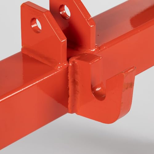 Titan Attachments 3 Point Quick Hitch Adaption to Category 2 Tractors, 4000 LB Lifting Capacity, 32.75" Between Lower Arms, 14.5" Top Link to Lower Link, Orange Finish