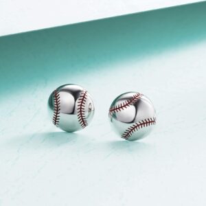 Baseball Stud Earrings Softball Dodger 925 Sterling Silver Jewelry Gifts for Unisex Women Men