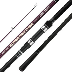 Berrypro Surf Spinning Rod Surf Casting Fishing Rod Carbon Fiber Travel Fishing Rod (9'/10'/10'6''/11'/12'/13'3'') (12'-Spinning 2-Piece)