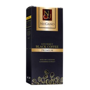 360 sachets Nugano Ganoderma Black Coffee with 100% certified Ganorderma Reshi Extract|100% Natural Beans Dark Roast Gluten Free, Sugar Free, Zero Calories Good For Diet