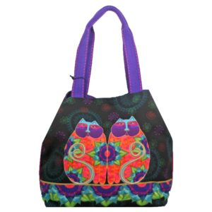 laurel burch celestial lotus cats large gap tote