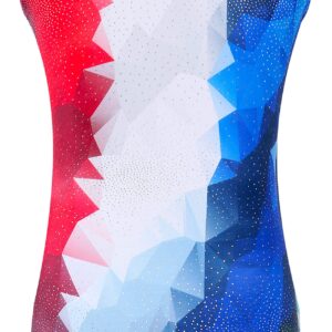 Dancina Patriotic Gymnastics Leotard Size 8 American Flag