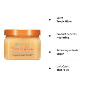 TREE HUT Tropic Glow Firming Sugar Scrub 18 Oz! Formulated With Real Sugar, Certified Shea Butter And Guarana Extract! Exfoliating Body Scrub That Leaves Skin Feeling Soft & Smooth! (Tropic Glow Scrub)