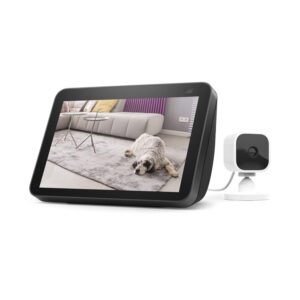 echo show 8 (2nd gen, 2021 release) - charcoal bundle with blink mini