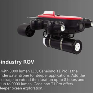 200M Underwater Drone ROV Robot with 4K UHD Action Camera Remote Control Shooting Under Water Camera Unmanned Submarine for Diving Fishing (150m)