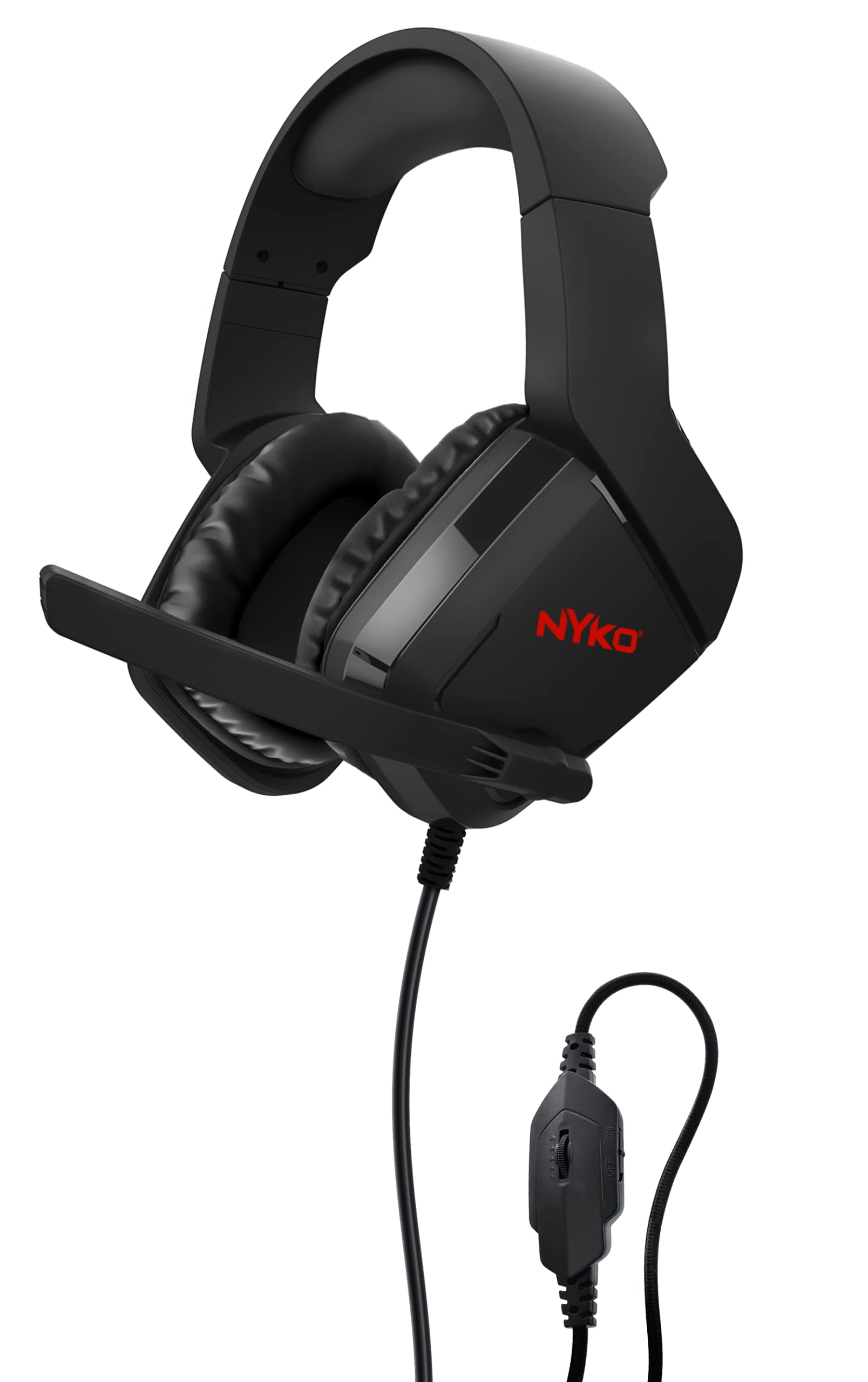 Nyko NXBX-4500 Wired Stereo Headset for Xbox Series X|S, Xbox One, PS4, PS5, & Switch – Over-Ear, Comfortable & Compatible with Xbox Series X