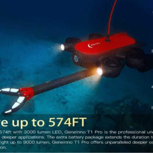 200M Underwater Drone ROV Robot with 4K UHD Action Camera Remote Control Shooting Under Water Camera Unmanned Submarine for Diving Fishing (150m)