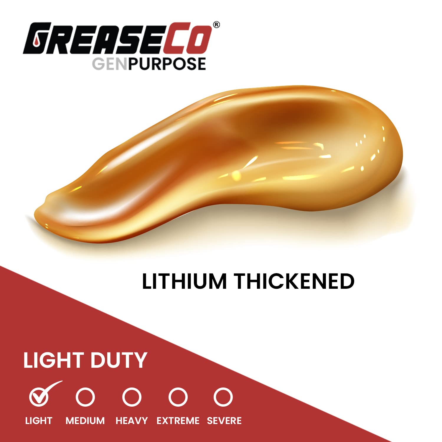 General Purpose Lithium Grease Tube | Grease Cartridge for Grease Gun | Tractor | Automotive | Ball Joint | Mower | High Temp | Door Tracks | Amber | Case of Grease 10 Tubes | NLGI 2 | GenPurpose