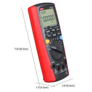 UNI-T UT71E True-RMS Electronics Logging Multimeter, Auto Manual Ranging, 1000V AC DC 10A, 40000 Counts, Ohmmeter/Voltmeter/Amp Tester/Capacitance Meter/Frequency Counter Temperature