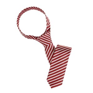 allegra k men's stripe classic self-tied necktie skinny tie slim ties for business casual one size red