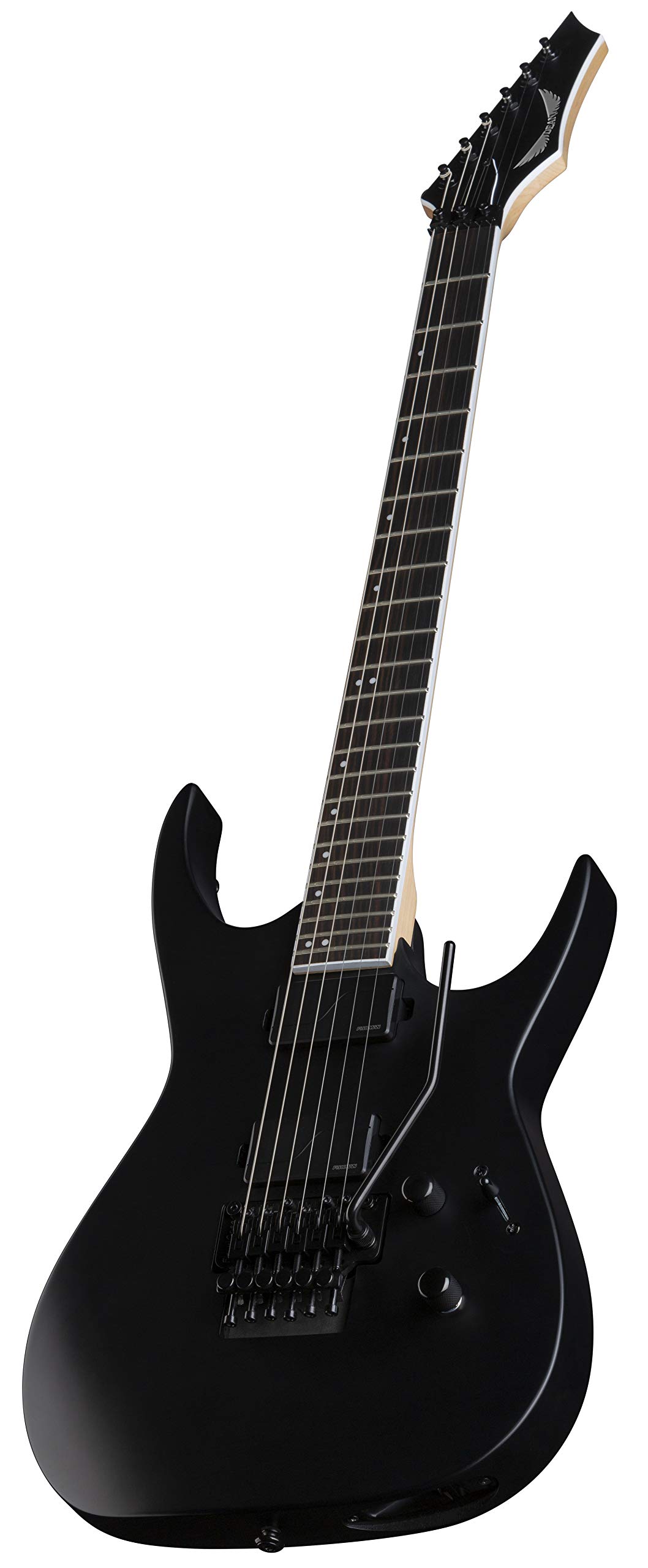 Dean Guitars 6 String Exile Select Floyd Fluence Electric Guitar, Black Satin, Right, F FL BKS