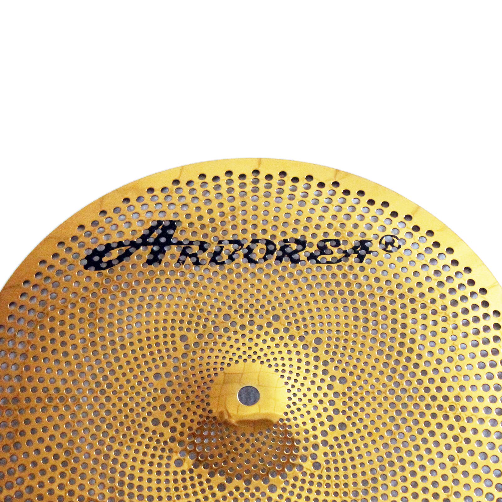 Arborea Low Volume Cymbal Mute Cymbal Golden 14" Hi-Hats Cymbal Drum Quite Cymbal For Practice (14"Hi-Hats)