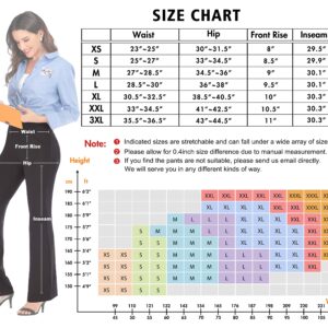 IUGA Bootcut Yoga Pants with Pockets for Women Wide Leg Pants High Waist Workout Pants Tummy Control Work Pants 4 Pockets