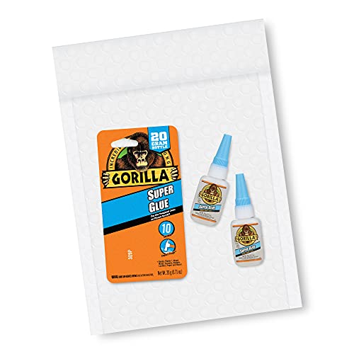 Gorilla Super Glue, 20 Gram, Clear, (Pack of 2)