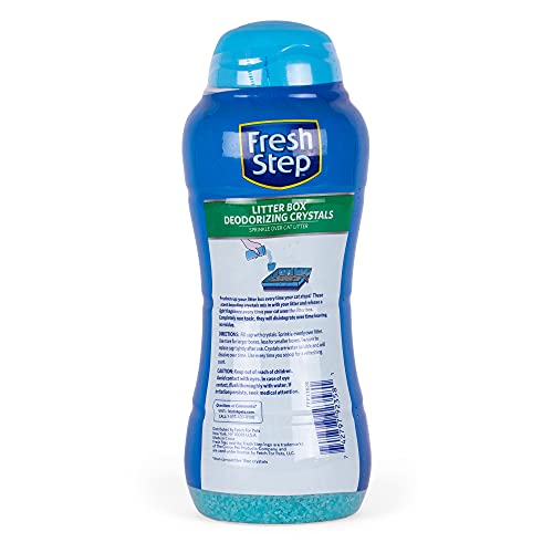 Fresh Step Cat Litter Crystals, Cat Litter Box Deodorizer Product for All Cats, Combats Cat Odors and Neutralizes Smells, Summer Breeze Scent, 15 Oz -(Pack of 1)